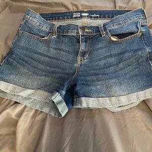 Old navy denim shorts. Semi fitted